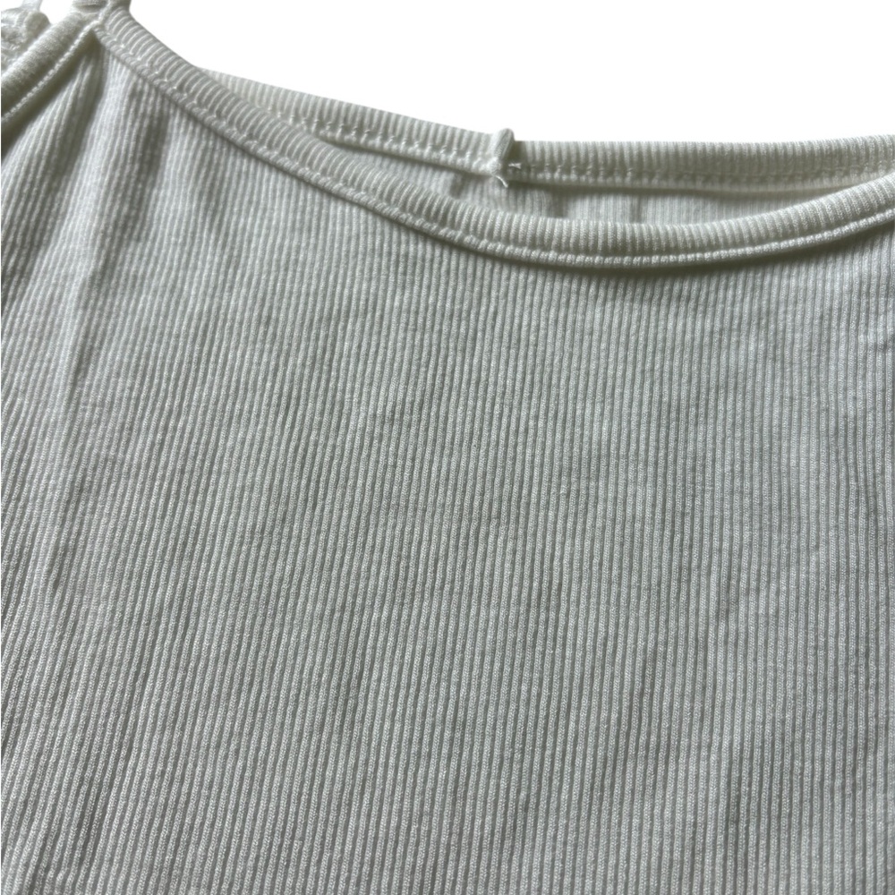 White Fitted Tank Top - Picture 5 of 6